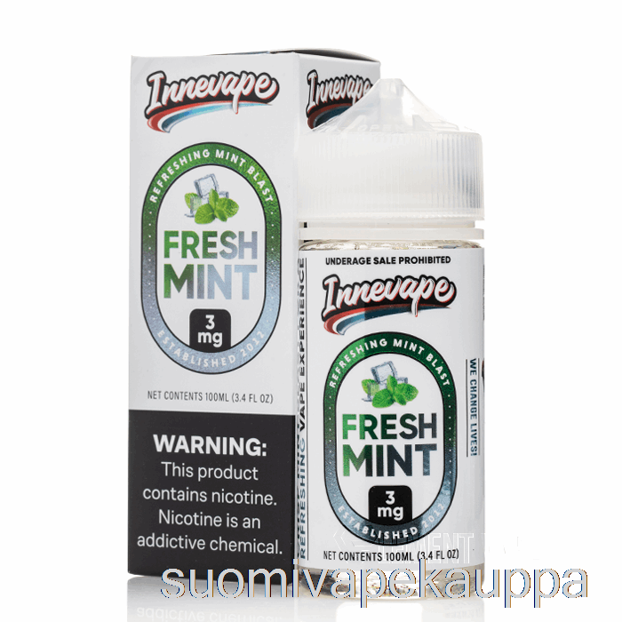 Vape Nesteet Tuore Minttu - Innevape E-neste - 100ml 0mg